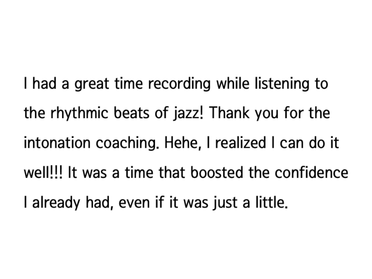 Reviews from customers who used Lipsoul to produce their self-published audiobook, “RED MOON CAFE”. “I had a great time recording while listening to the rhythmic beats of jazz” it says.