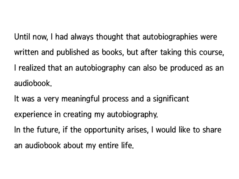 Reviews from customers who used Lipsoul to produce their self-published audiobook, “Write your autobiography”. “I realized that an autobiography can also be produced as an audiobook” it says.